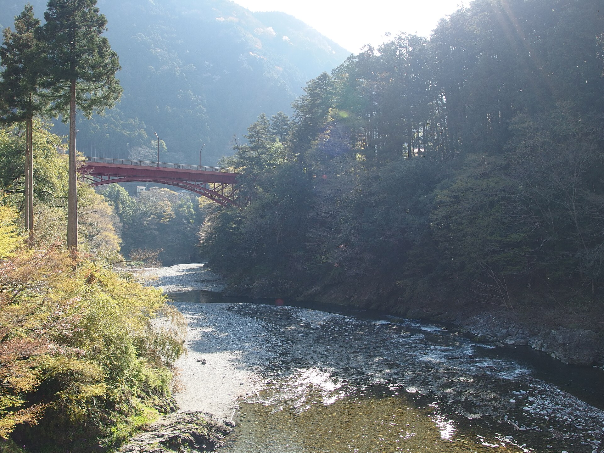 奥多摩・氷川渓谷の多摩川
